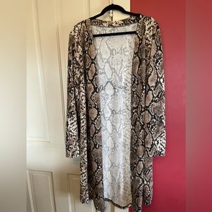Snakeskin Cardigan